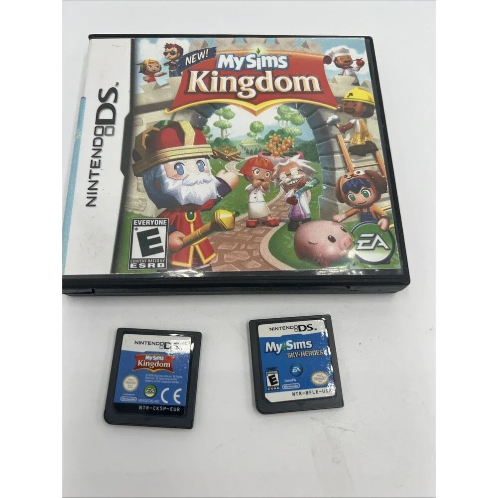 Lot Of 2 Nintendo DS Games My Sims Kingdom And Sky Heroes